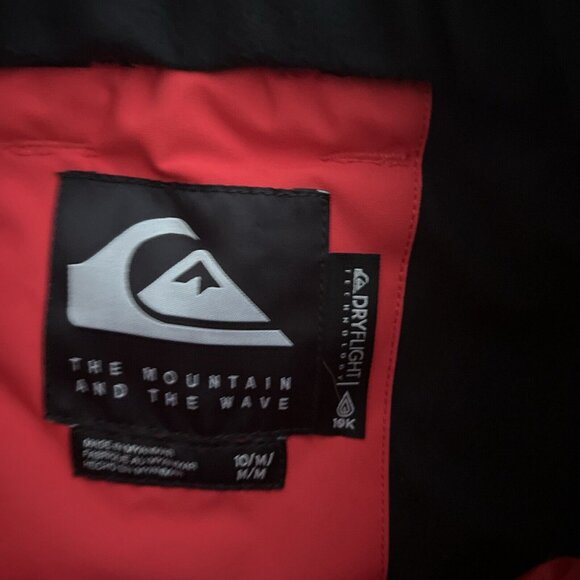 Quiksilver Youth Snow Pants Ski Winter Waterproof Dryflight 10K Size M - Picture 8 of 9